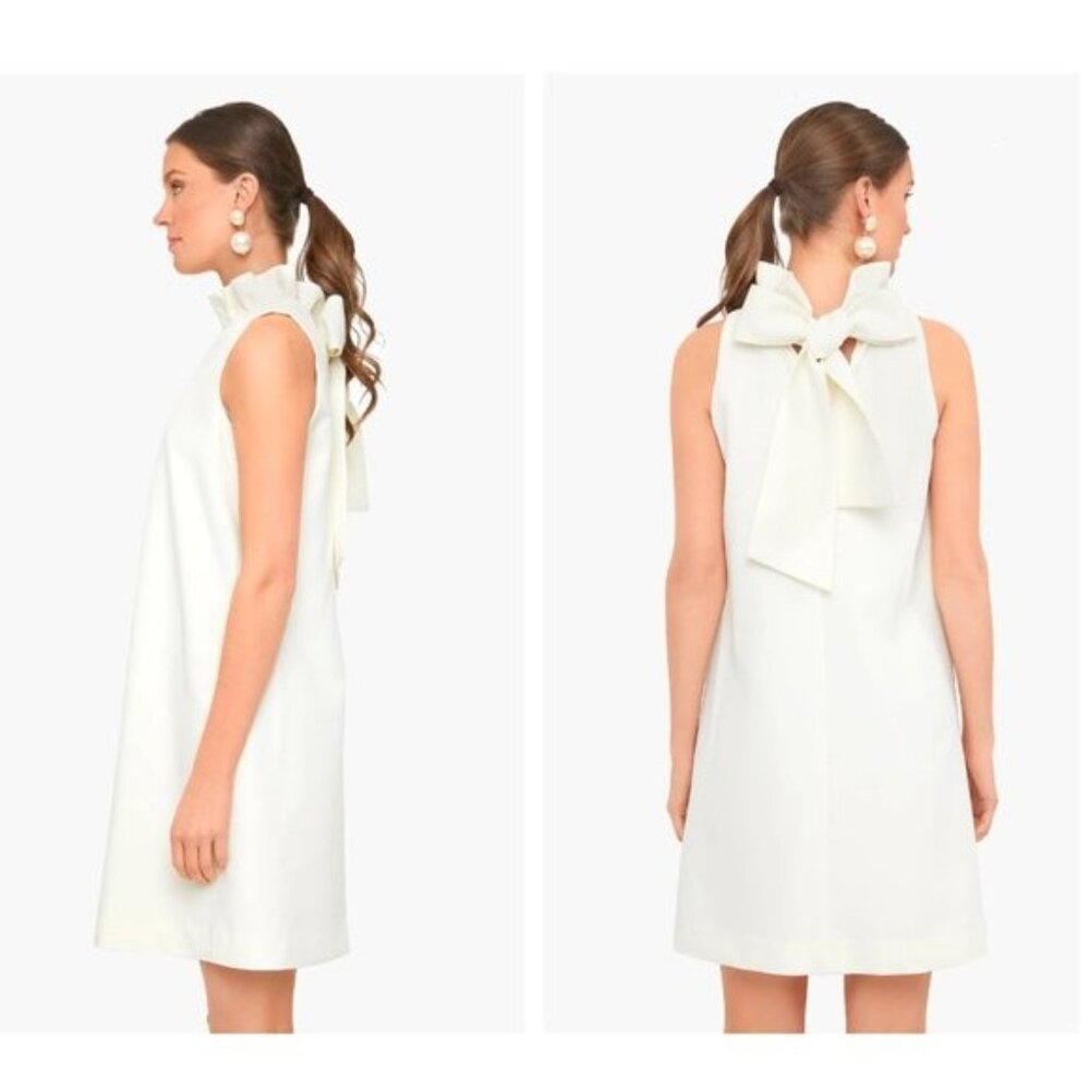 Tuckernuck Blythe White Ruffle Collar Mini Dress Bridal Shower Size M NWT - Picture 3 of 12